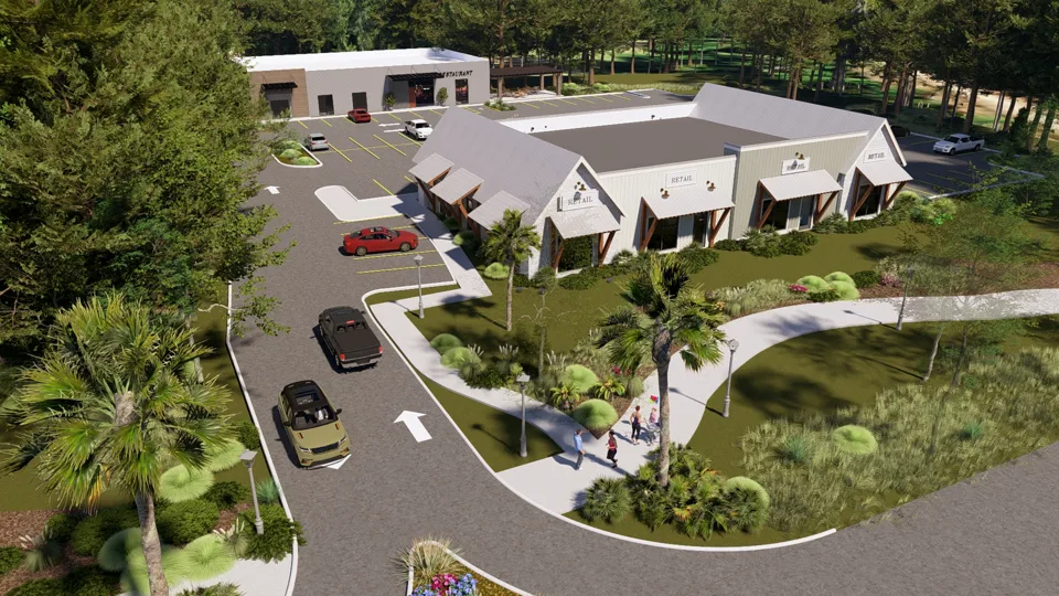 Bird’s-eye view of the JZI Place development.